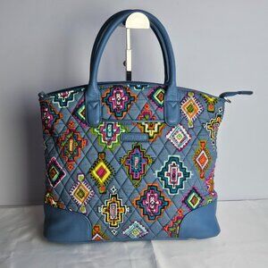 Vera Bradley Painted Medallions Day Off Satchel Tote Shoulder Bag